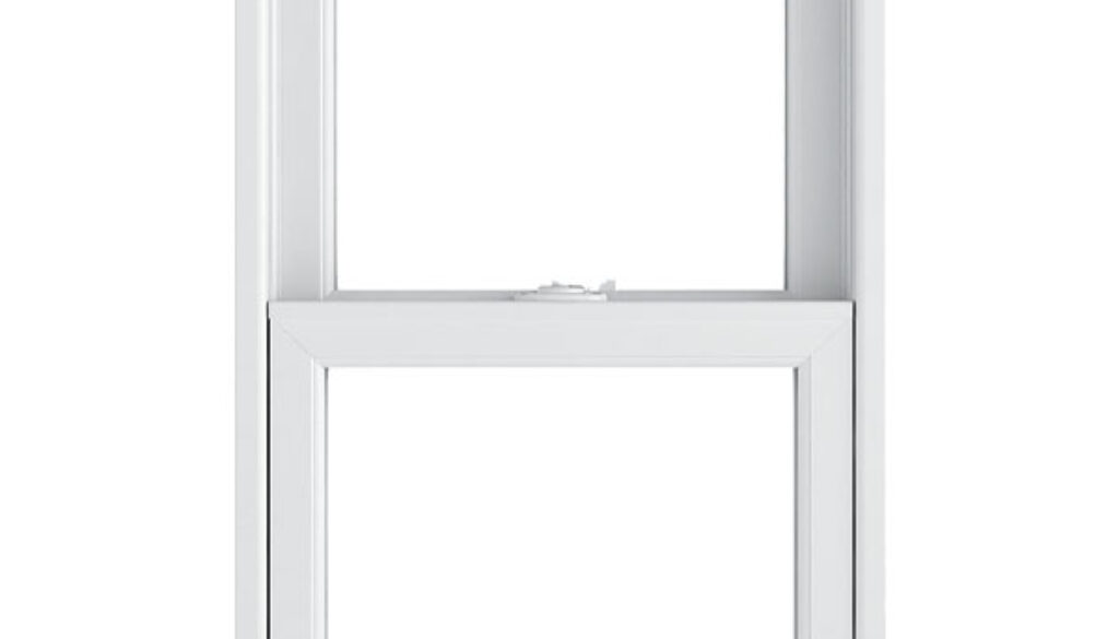 Infinity Double Hung Window in Interior Stone White