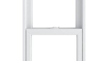Infinity Double Hung Window in Interior Stone White